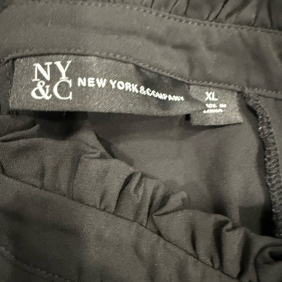 NY&C Elegant Black Women's Top - Picture 3 of 9